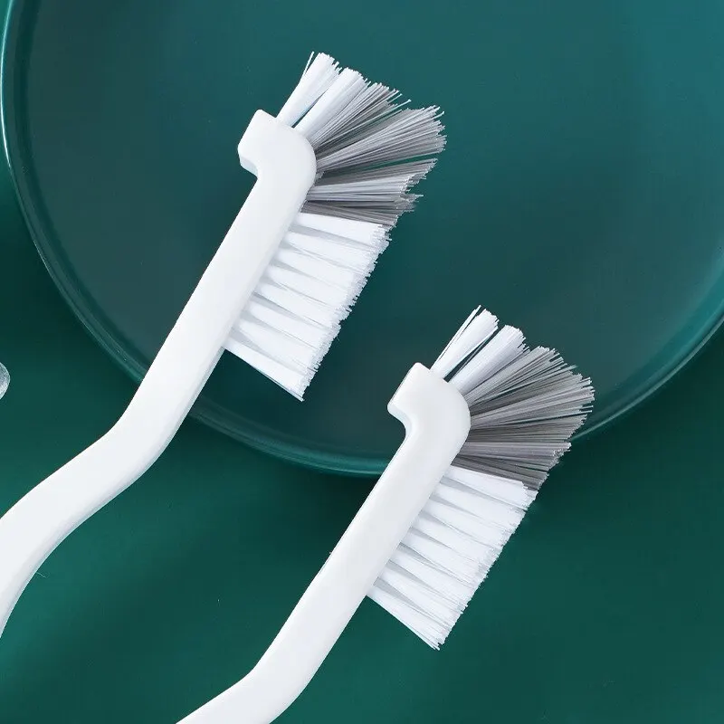 Long Handle Sink Brush with Elbow Design and Wall Hanging Tail Hole for Crevice Cleaning