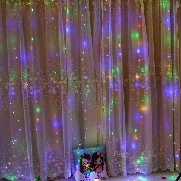 USB Fairy Curtain Lights with Remote LED String Lights for Wedding Party Decor