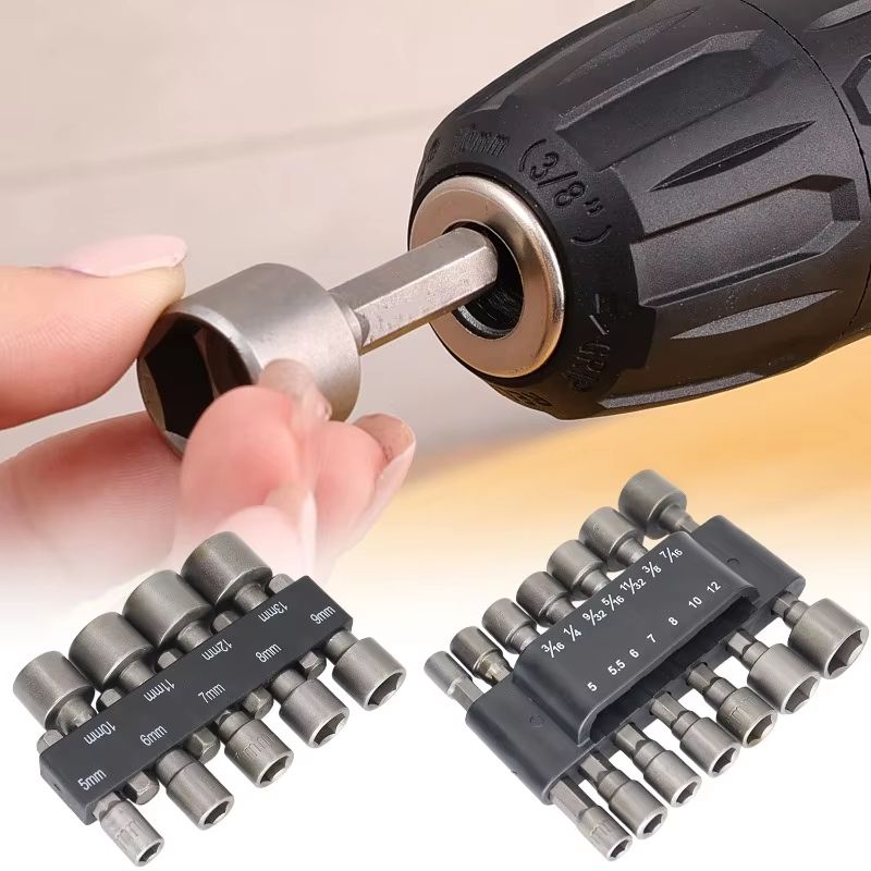 ProDriver Magnetic Hex Nut Driver Bit & Socket Adapter Set