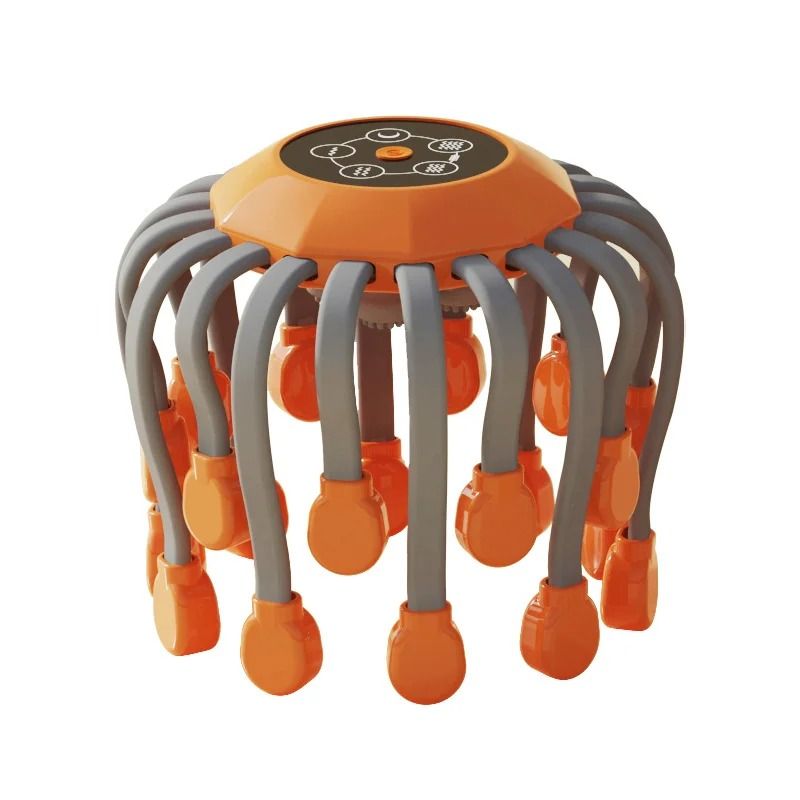 Wireless Head Massager with 20 Massage Heads for Stress and Migraine Relief