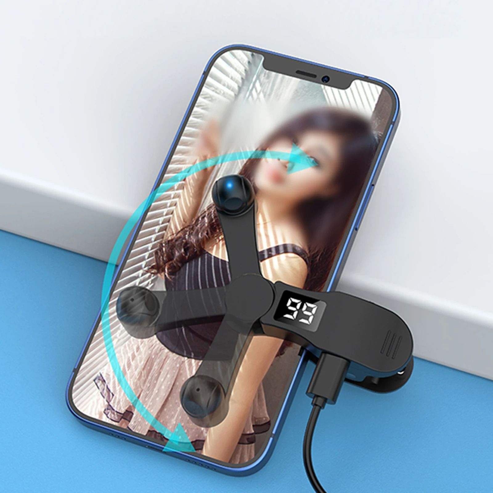 Phone Auto Screen Clicker Adjustable Touch Simulator Clip On Device