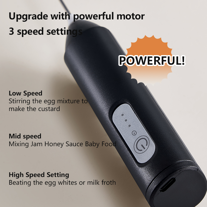 USB Rechargeable Electric Milk Frother & Handheld Coffee Whisk