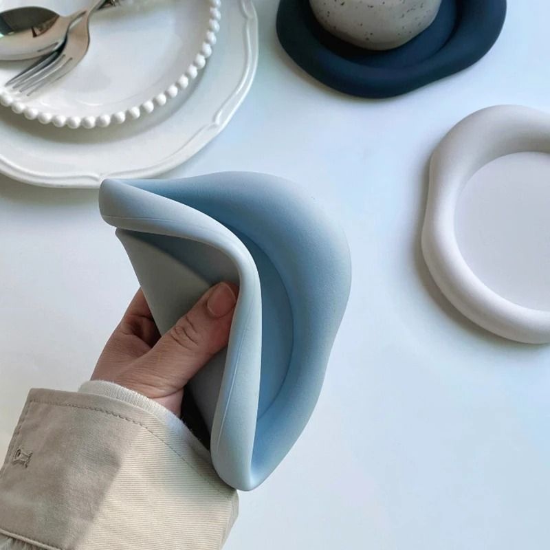 Cloud Shape Silicone Drink Coasters Heat Resistant Non Slip Cup Mat