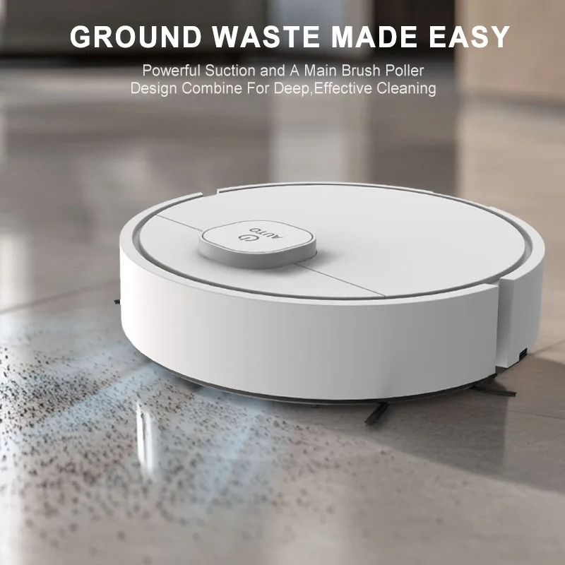 Automatic Robotic Vacuum Cleaner for Home Sweeping and Mopping