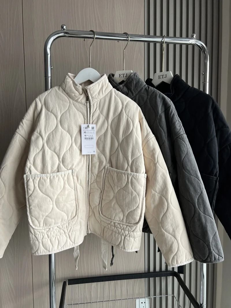 ZW Vintage Rayon Quilted System | Premium Lenzing Cotton Jacket & High-Collar Decorative Outerwear Infrastructure