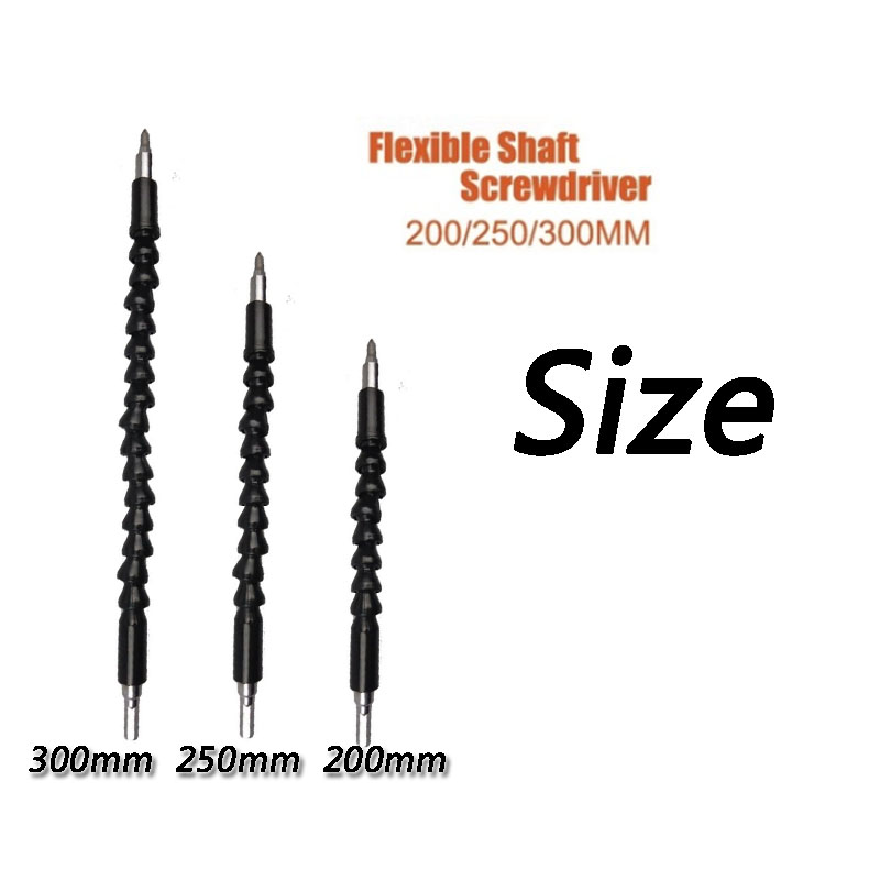 Flexible Snake Hose Drill Bit, Universal Electric Screwdriver Extension with Cardan Shaft Connection