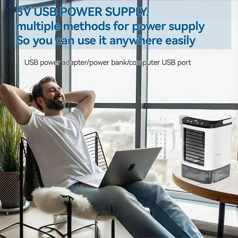 USB Desktop Cooling Fan with Water Tank and Mist Function