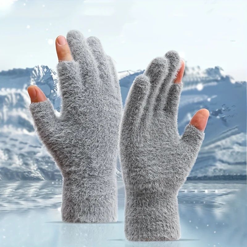 Winter Fingerless Touch Gloves