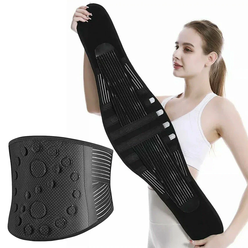 Thermal Magnetic Therapy Tourmaline, Self-heating Lumbar Support Belt for Sciatica Pain Relief