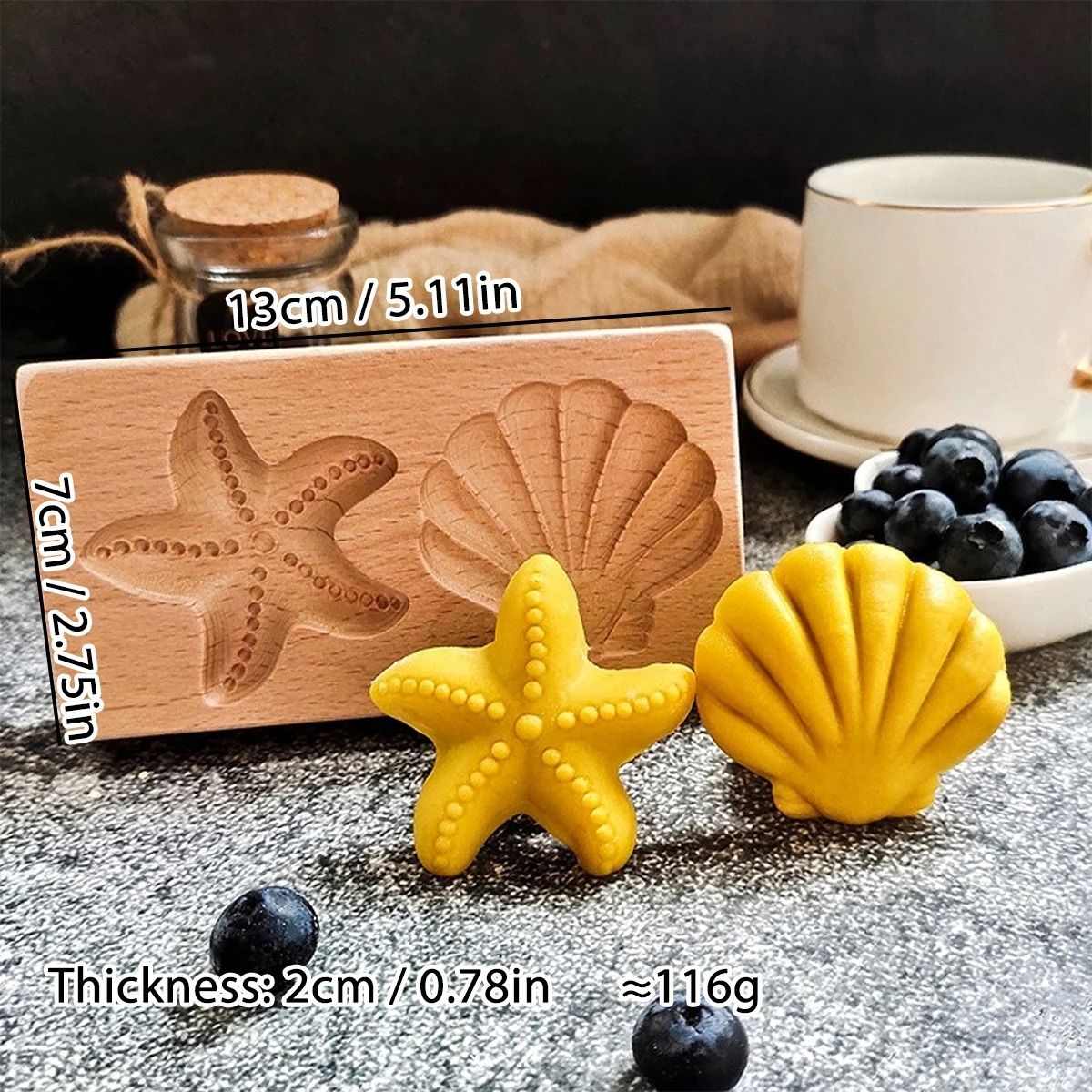 Christmas 3D Engraved Wooden Cookie Mold