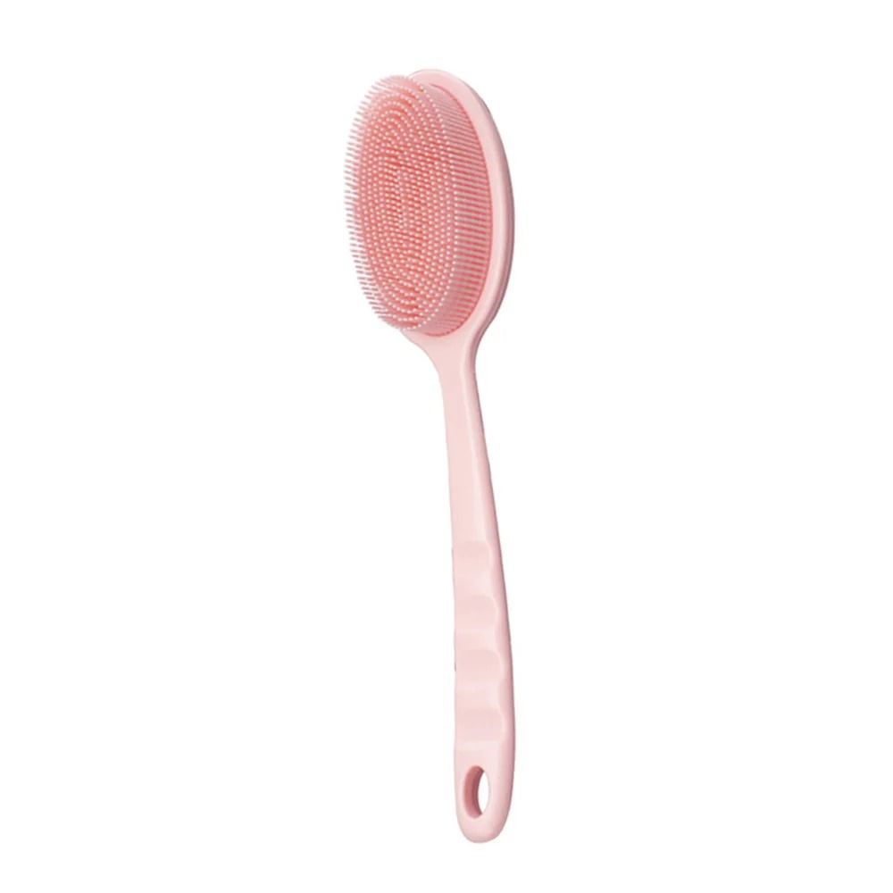 Bath Back Brush with Handle and Exfoliating Shower Sponge