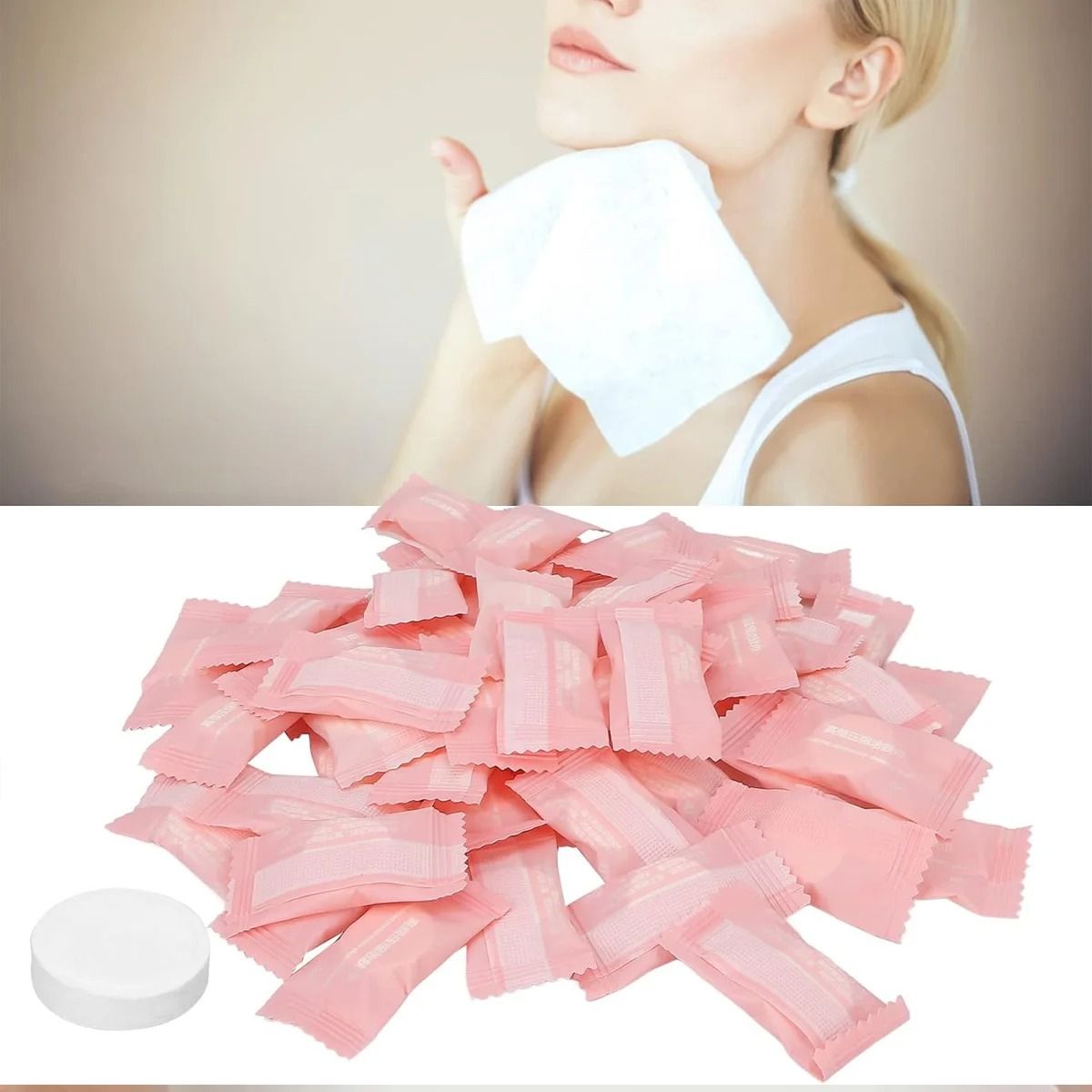 Disposable Compressed Cotton Travel Towel Coin Tissue