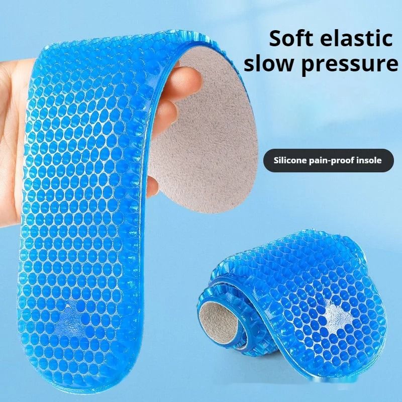Silicone Honeycomb Insoles Shock Absorption Breathable Shoe Pads