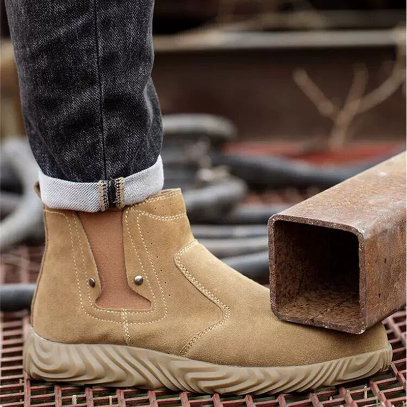 Quality Anti Scalding Welding Boots Puncture-Proof Men Work Shoes Indestructible Cowhide Protective Boots