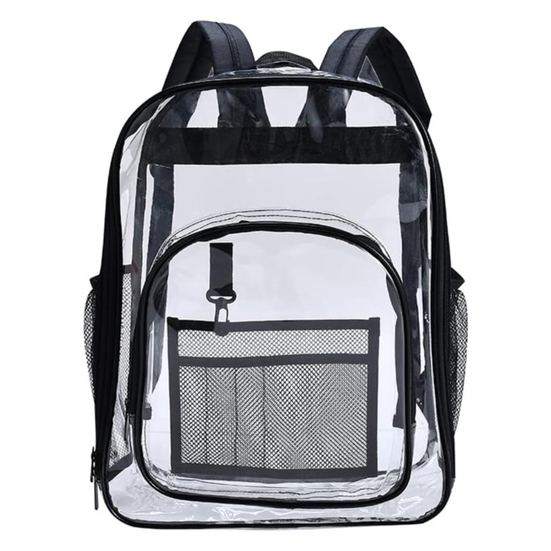 Waterproof Transparent Backpack Large Capacity School Travel Bag