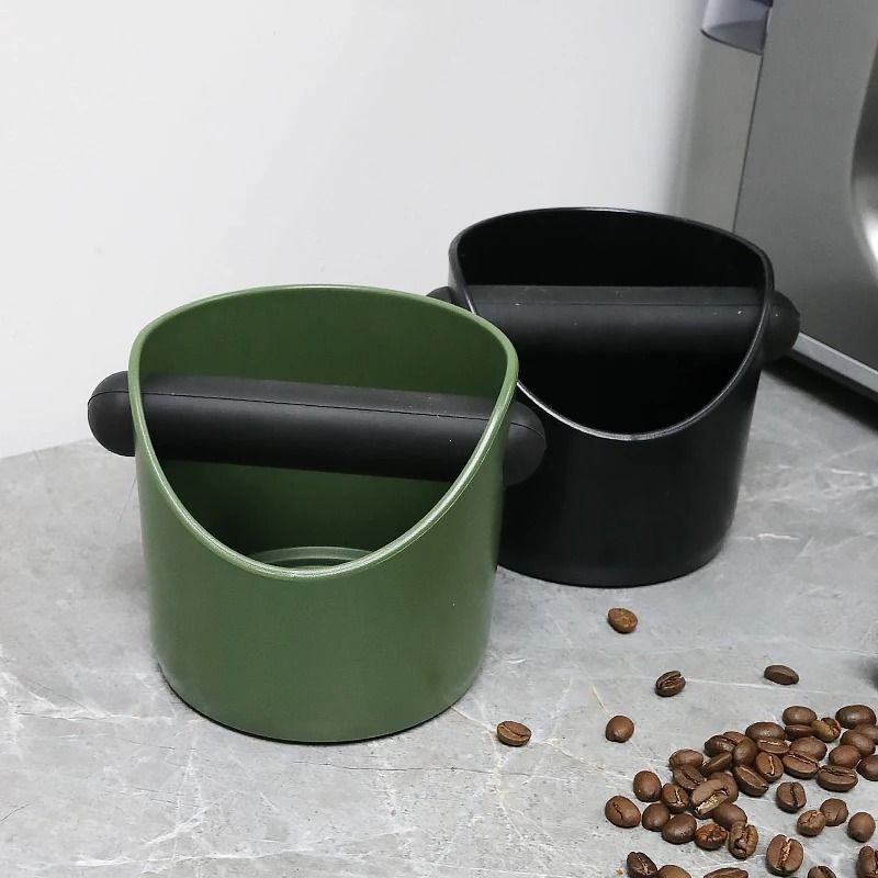 Coffee Knock Box Anti-Slip Grind Bin with Removable Bar for Espresso Machines