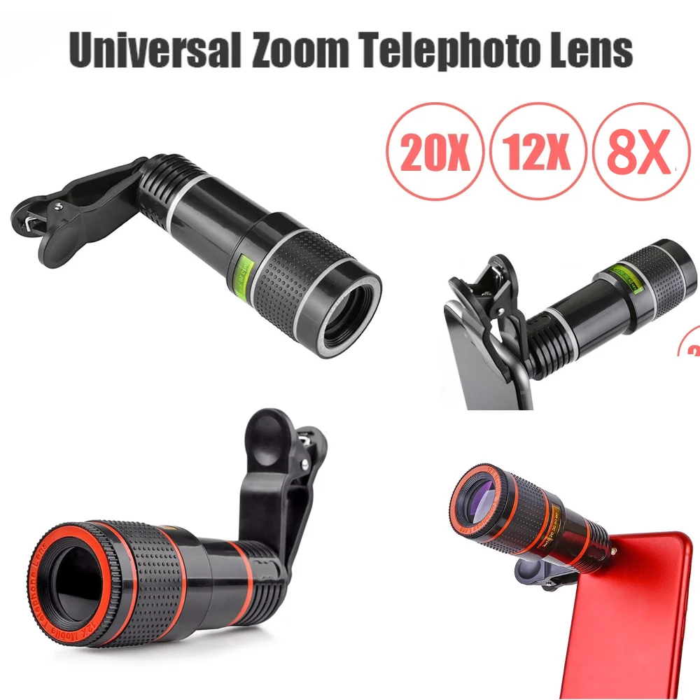 Universal Telephoto Lens for Smartphones, Perfect for Travel, Wildlife & Sports Photography