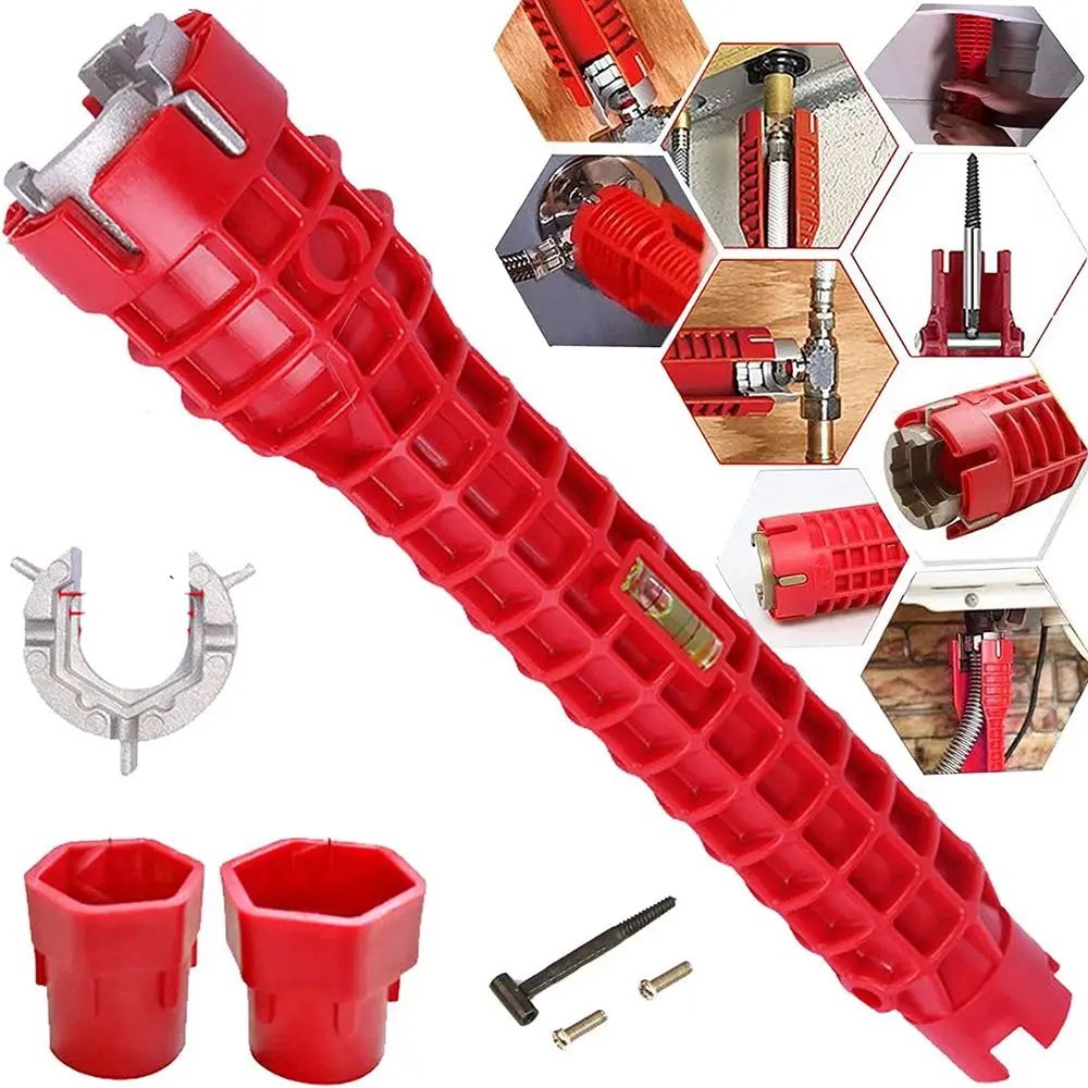 Ultimate Sink Faucet Wrench & Multi-Functional Wrench Plumbing Tool - 14-in-1 Double-Head Repair Set