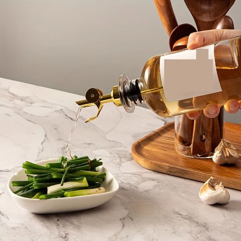 Premium Glass Olive Oil Dispenser Bottle, Versatile Condiment Container for Your Kitchen