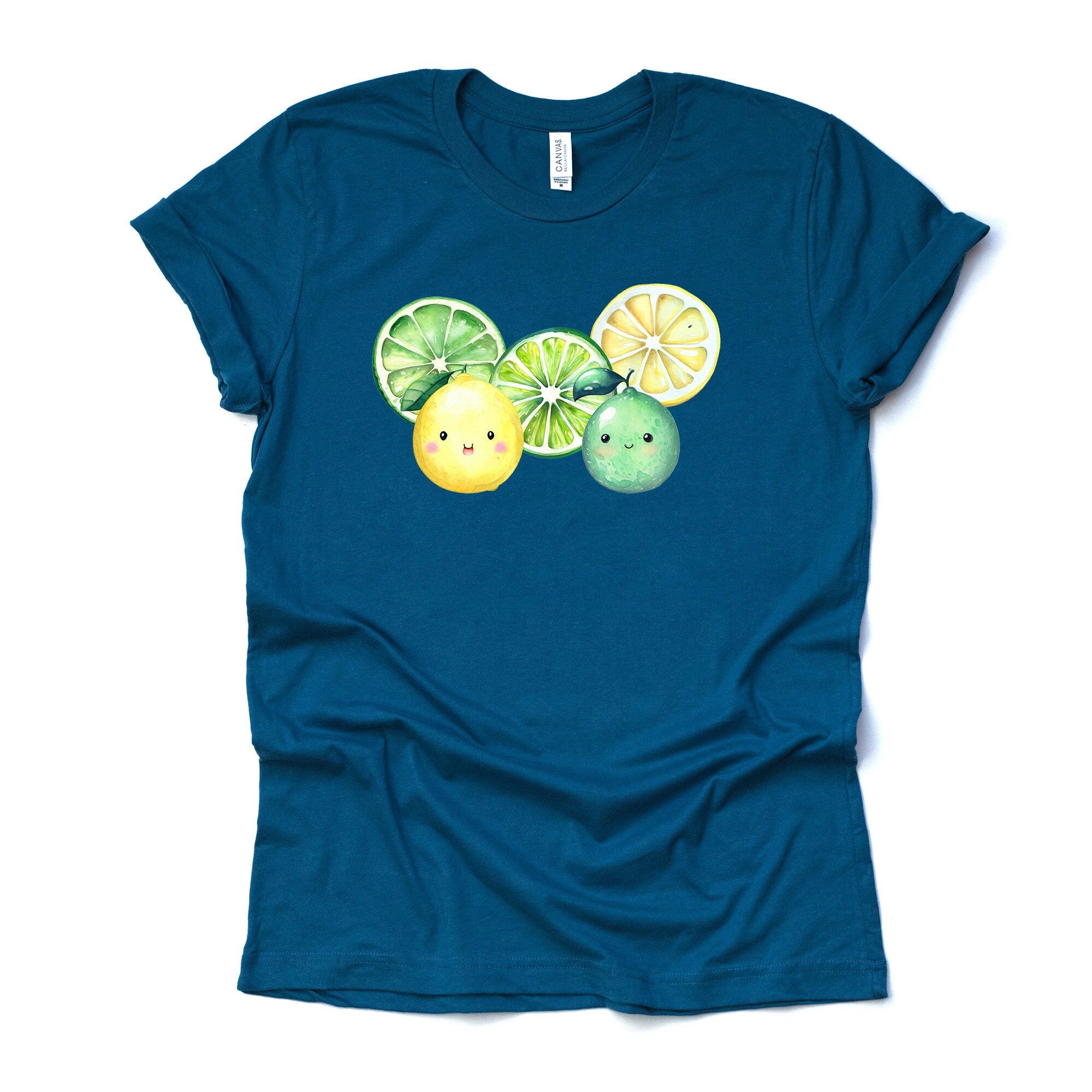 Lemon & Lime Tee Fun Citrus Fruits Unisex Shirt