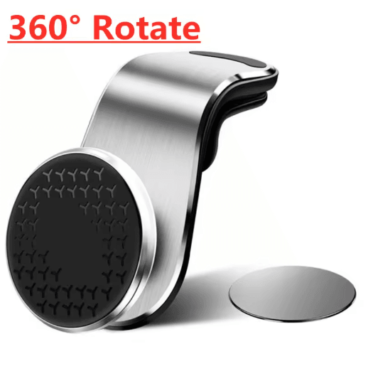 Universal Magnetic Air Vent Car Phone Holder – Compact GPS Smartphone Mount
