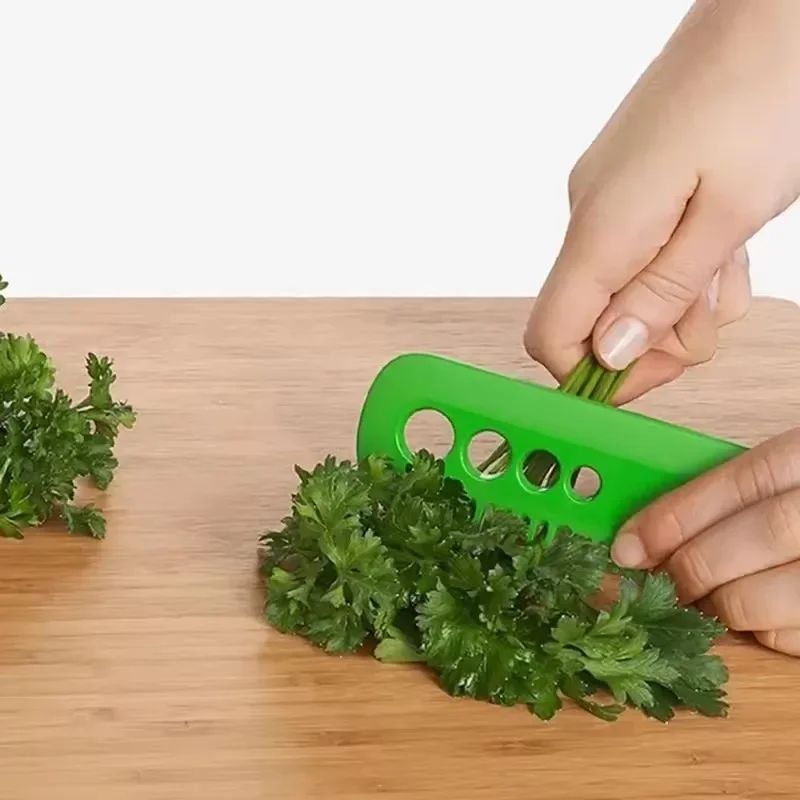 HerbEase Leaf Stripper & Cutter - herb leaf remover and Vegetable Prep Tool