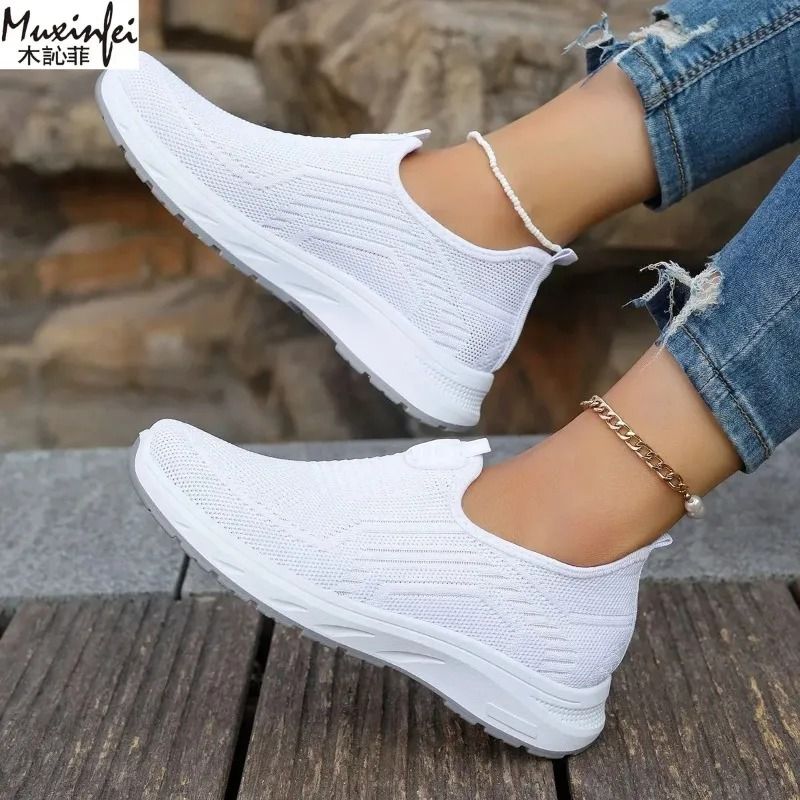 Womens Breathable Mesh Casual Shoes Soft Lightweight Sole