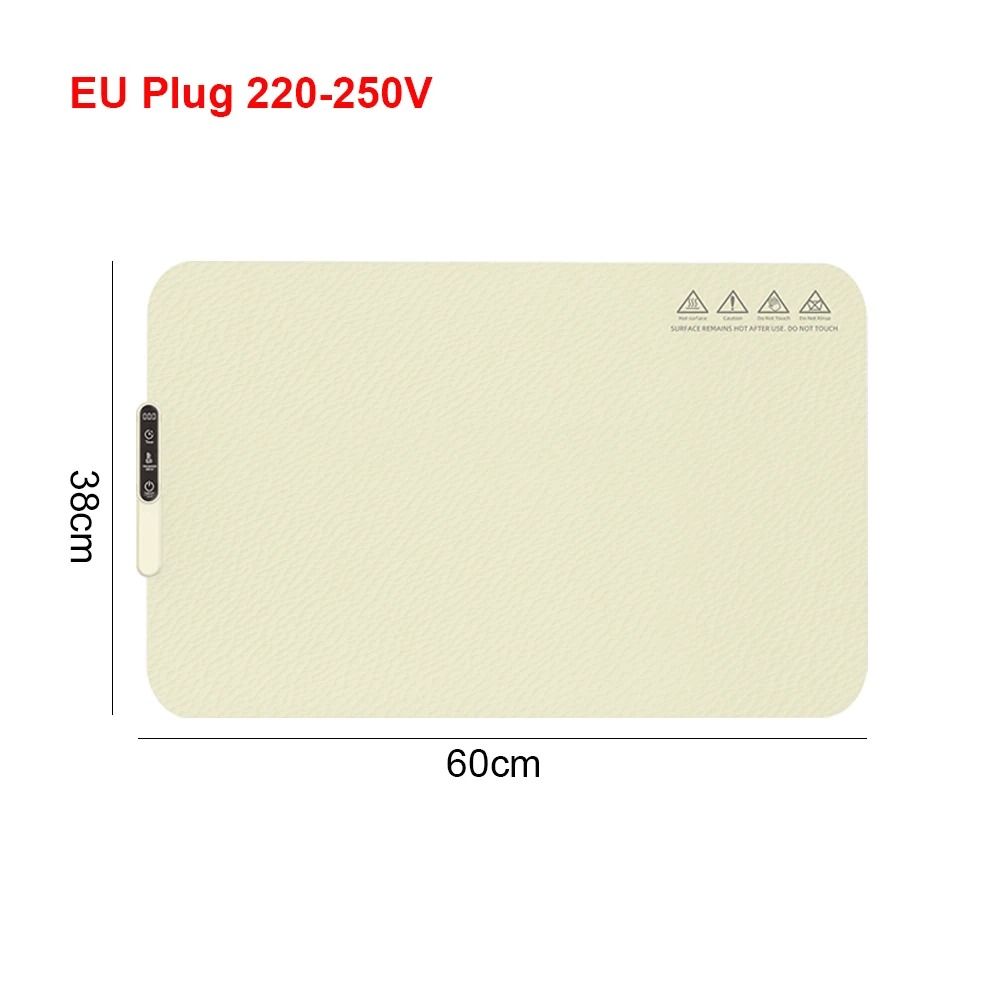 Foldable Electric Warming Tray Silicone Food Warmer Plate Fast Heating Portable Mat