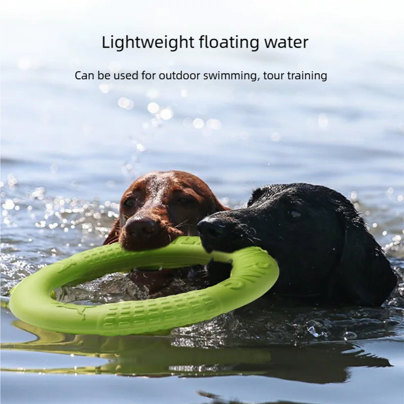 Dog Flying Disc Training Ring Interactive Fetch Toy