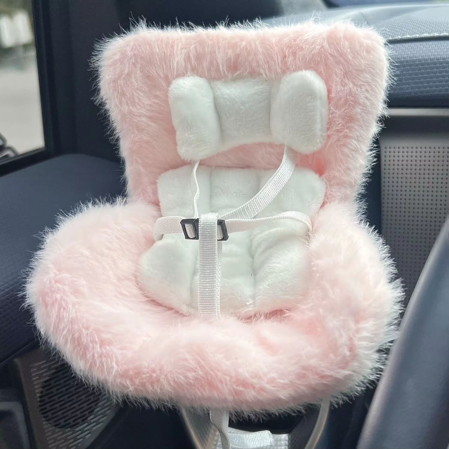 Car Doll Safety Seat 6.69in Cartoon Chair Model for Vehicle Interior Stylingauto