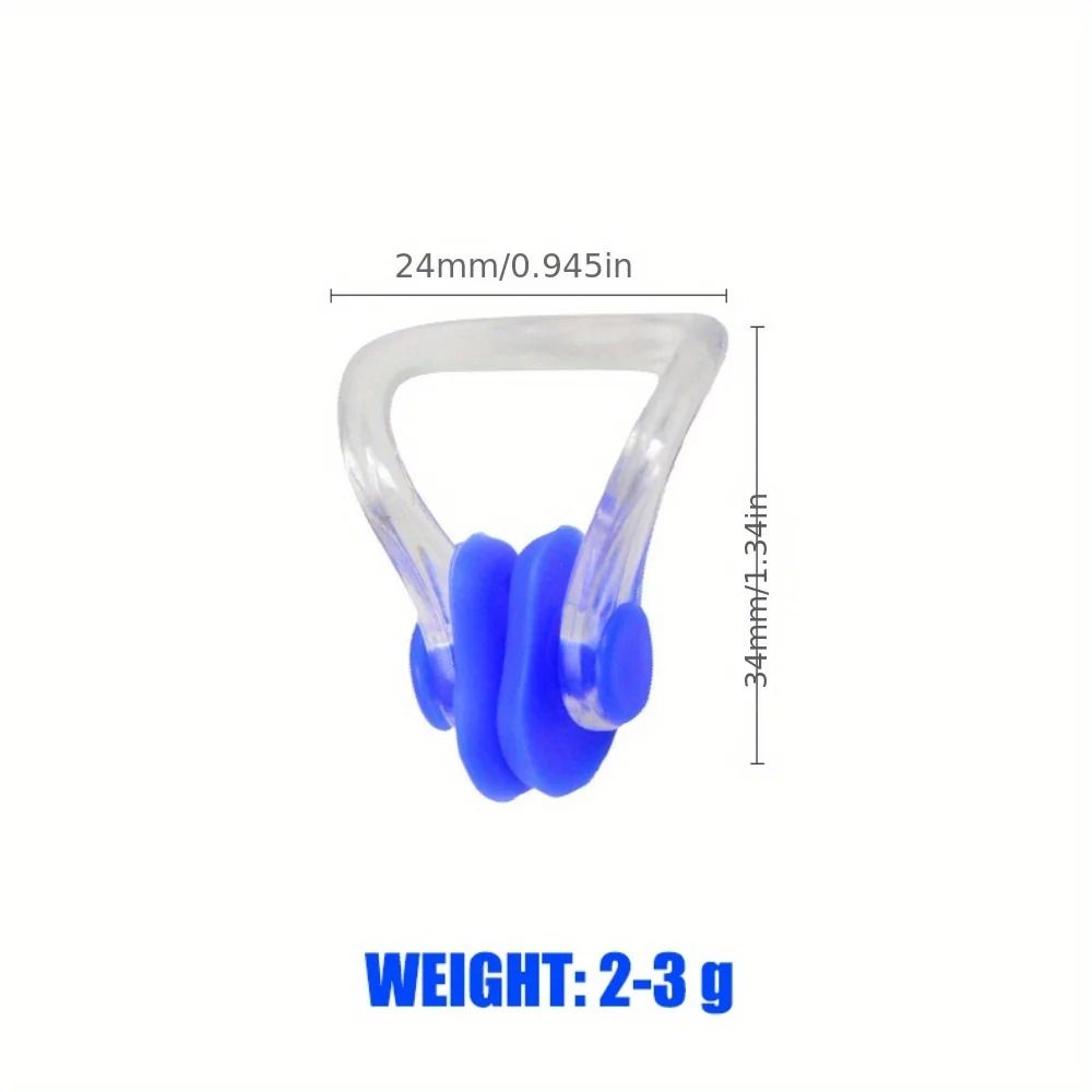 5 Multi-color Silicone Nose Clips High-quality Soft Reusable and Comfortable Fit for Swimming and Diving