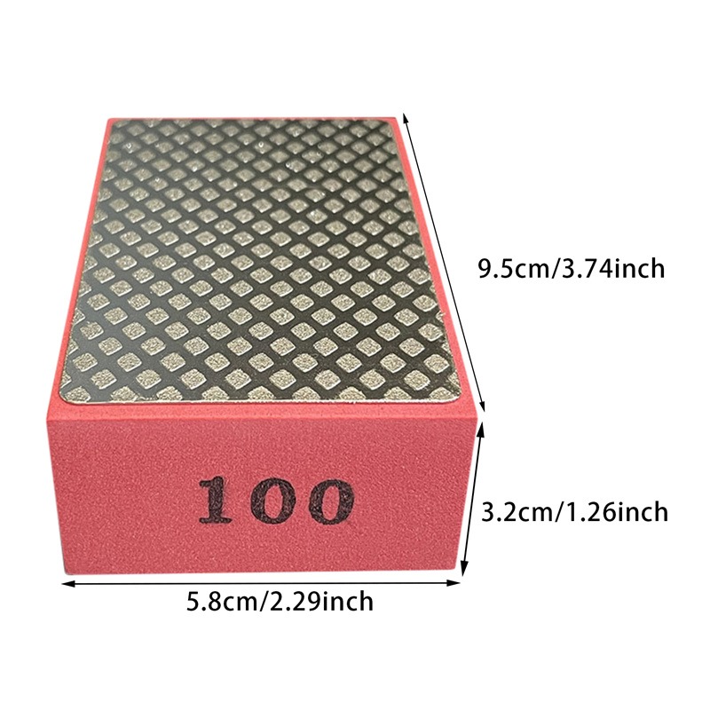 Diamond Hand Polishing Pads, Tile, Glass, Stone & Marble Abrasive Grinding Block Pad, Sanding Disc Polisher Tools