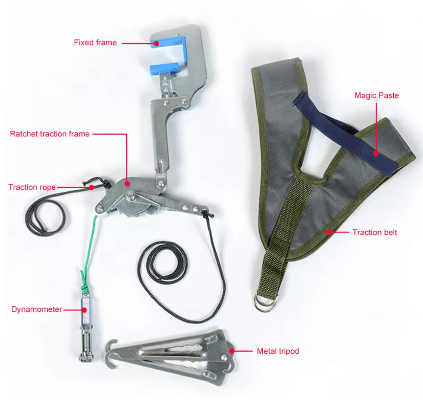Adjustable Chiropractic Neck Traction Device Neck Corrector and Massager