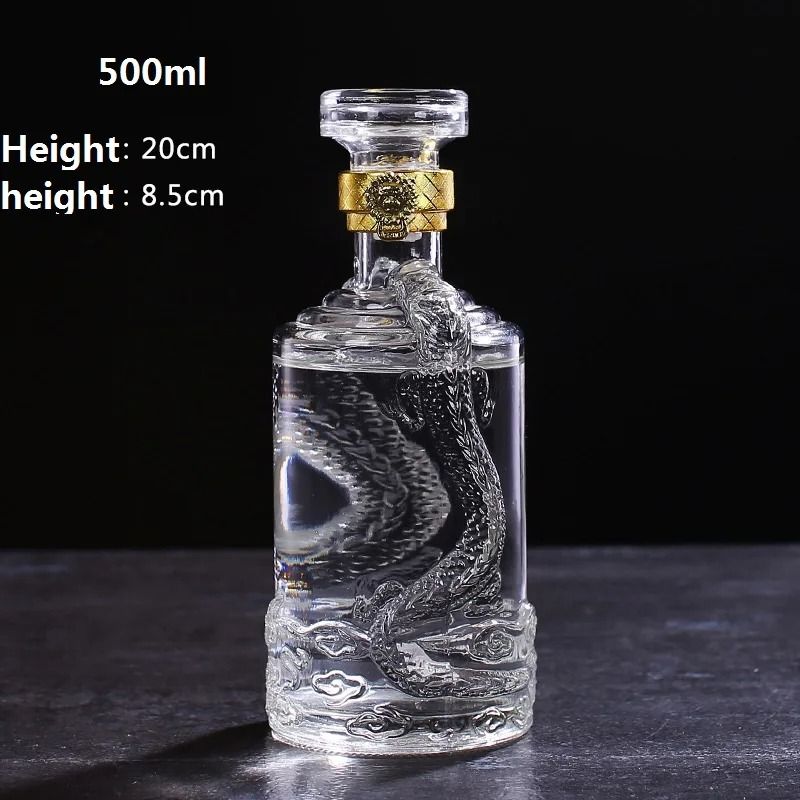500ml Glass Water Bottle with Cover