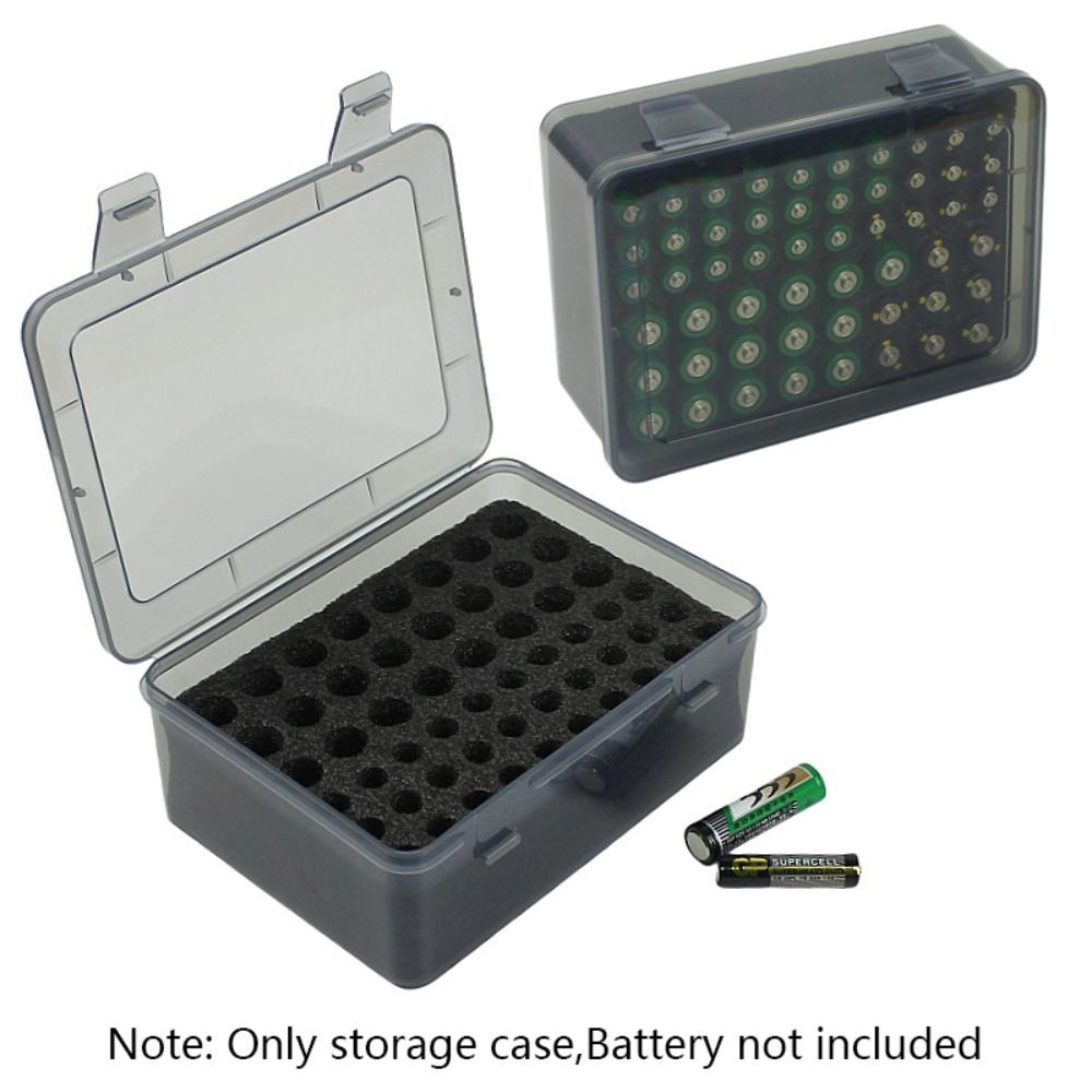 Multi Slot Battery Storage Organizer Box Slot Storage Case Holder for Home Drawer Organization and Battery Dispenser