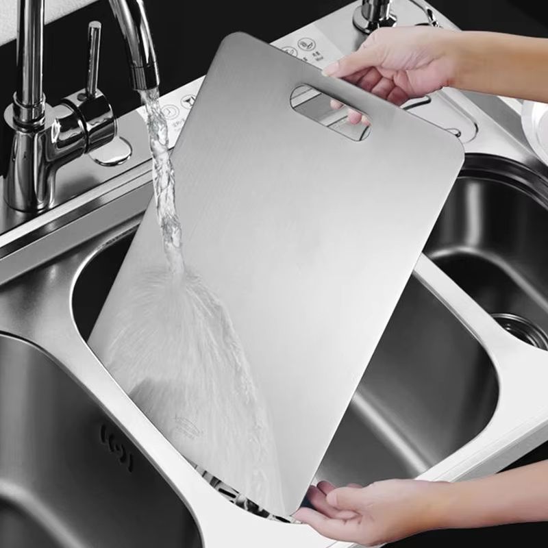 316 Stainless Steel Double Sided Cutting and Kneading Board – Hygienic Kitchen Prep Panel