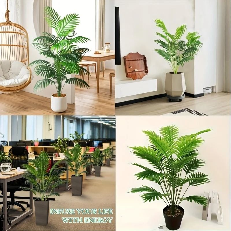 Professional 24-Leaf Artificial Areca Palm Potted Plant