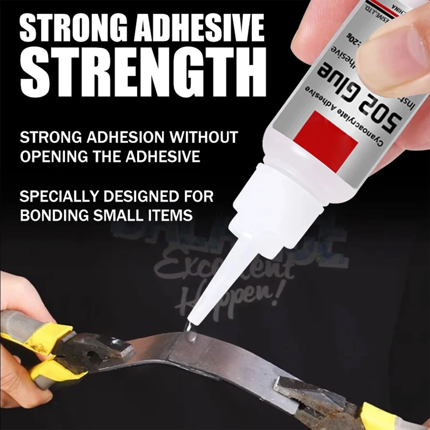 JXVX 502 Industrial-Strength Instant Super Glue