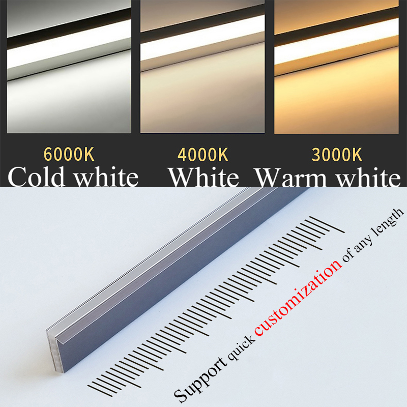 Built-in LED Strip Cabinet Shelf, Panel Edge Light Lamp, Invisible Glow Cupboard Back light