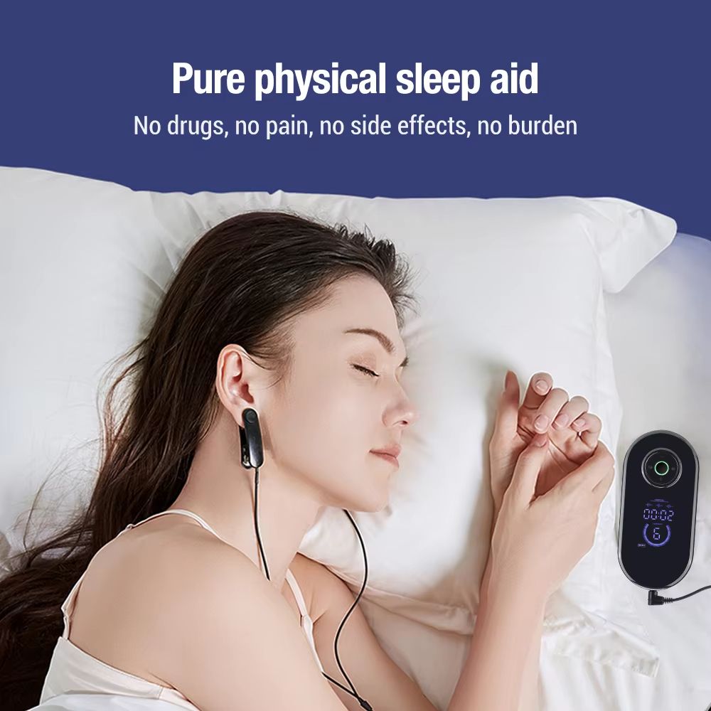 CalmWave CES Microcurrent Sleep Aid Device – Insomnia and Anxiety Relief Ear Clip