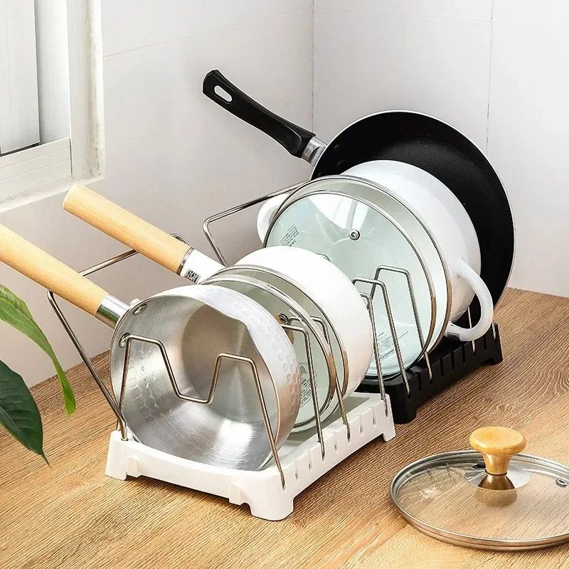 Expandable Stainless Steel Pot and Pan Organizer Rack