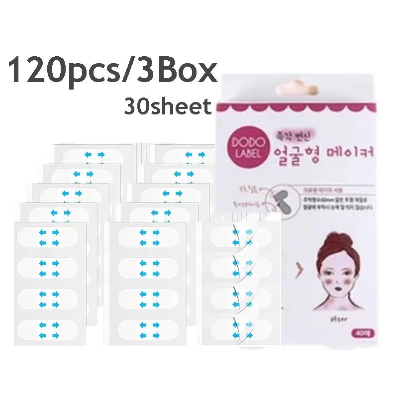 V Lift Face Tape Slim Patch Invisible Adhesive Sticker 80 PCS