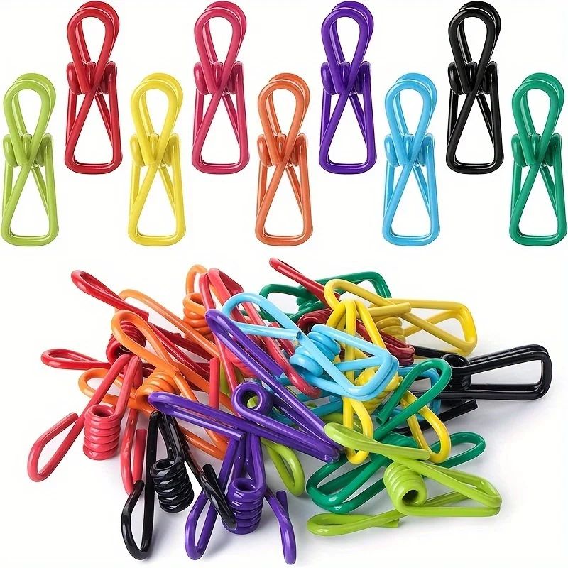 PVC Coated Metal Chip Clip Set