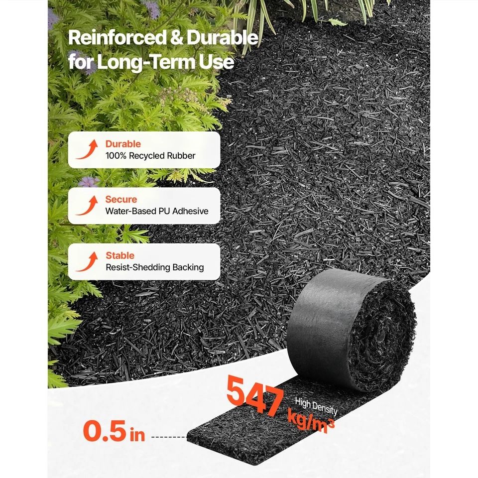 Rubber Mulch Roll for Landscaping Borders