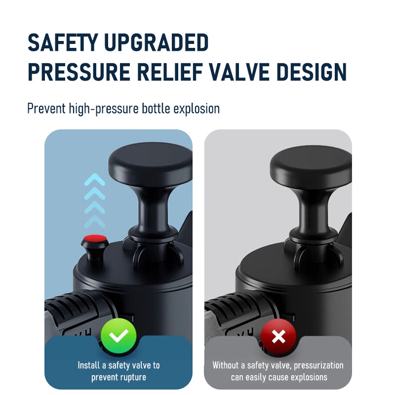 Handheld Foam Sprayer High Pressure Pump Transparent Car Wash Cleaning Tool
