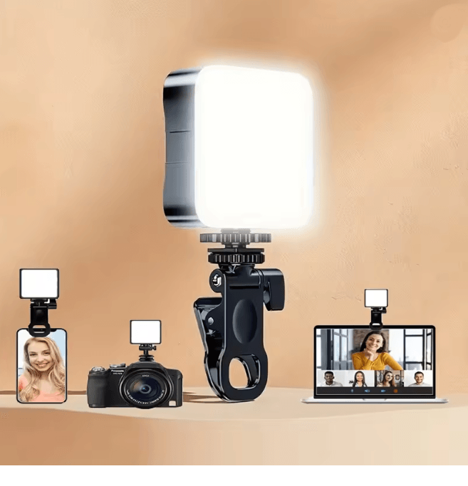 Portable Clip On Fill Light Adjustable LED Makeup and Video Lighting
