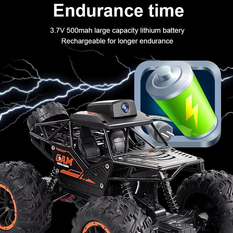 RC Car with HD Camera and WiFi FPV Remote Control Stunt SUV 1:18 Scale