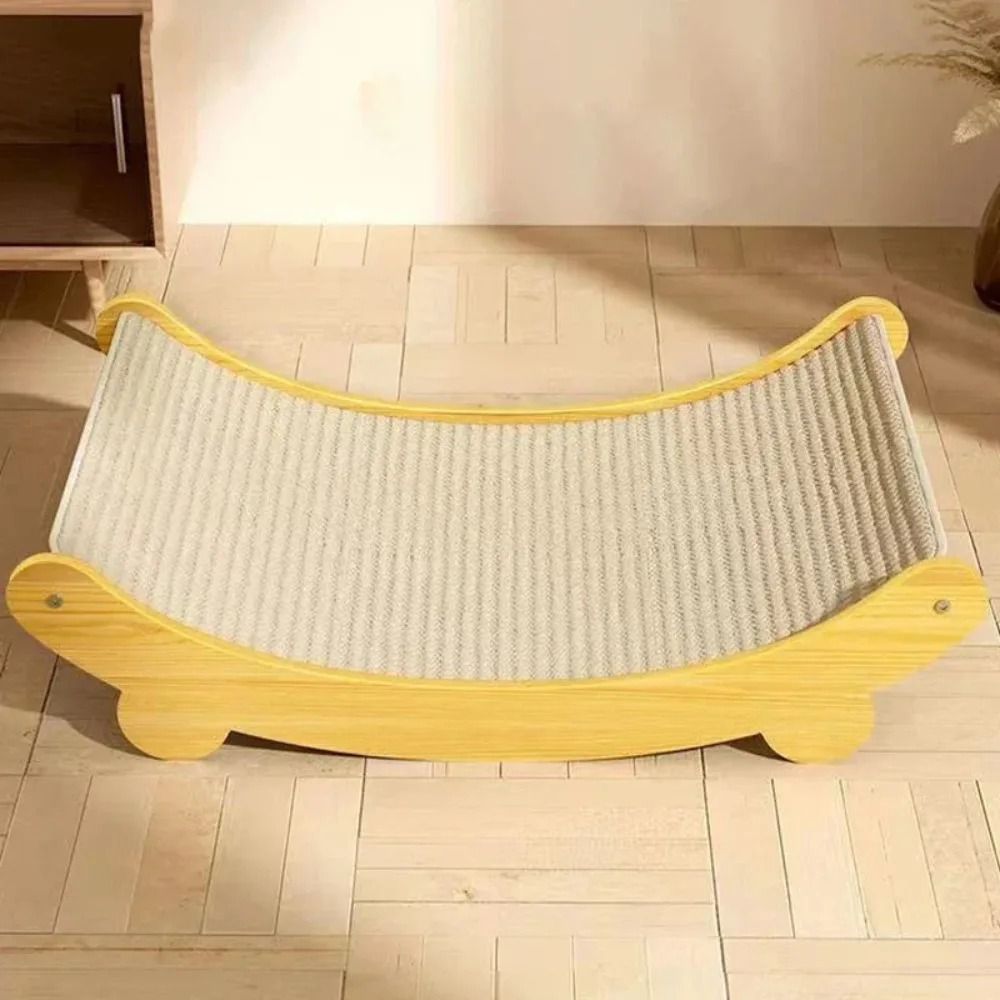 Cat Scratching Bed and Detachable Scratch Pad Combo