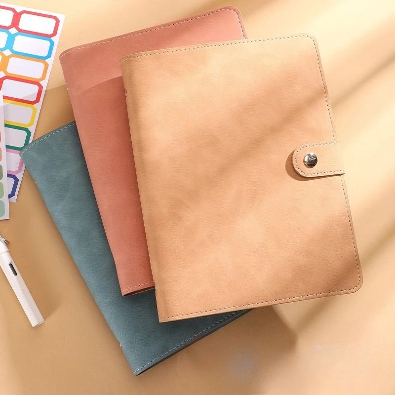 Soft PU Leather DIY Binder – A5/A6/A7 Photocard Collect Book, Bullet Journal & Agenda Planner Cover