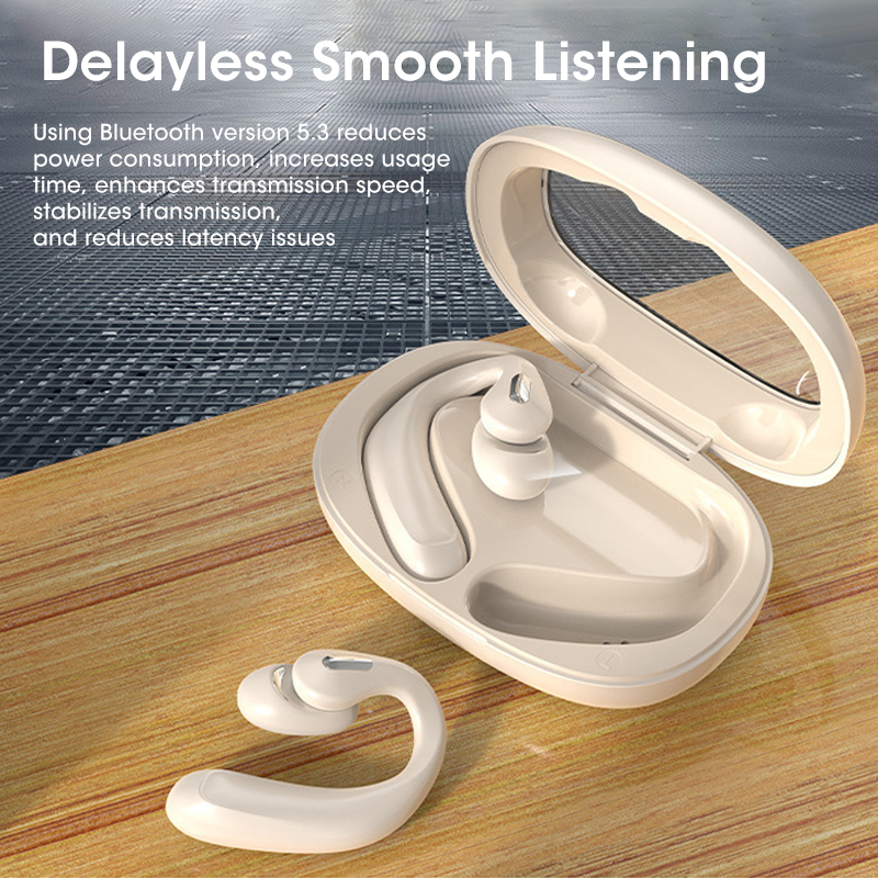 Bluetooth Earbuds with Microphone Wireless Headset Air Conduction Sports Earhook